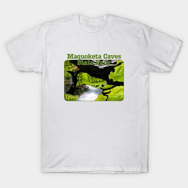 Maquoketa Caves State Park, Iowa T-Shirt by MMcBuck